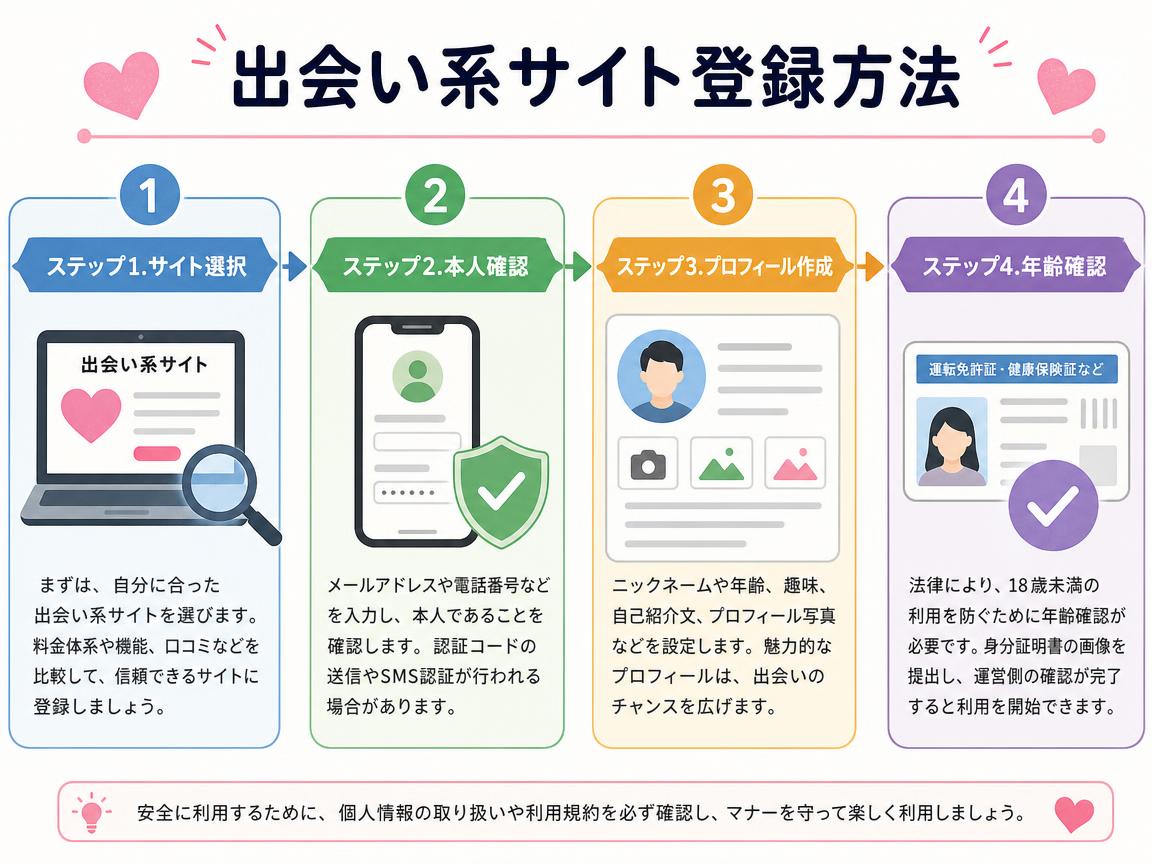 【50代男性必見】出会い系サイトの登録方法を徹底解説！「難しそう」は思い込みだ、5分もあれば終わるぞ